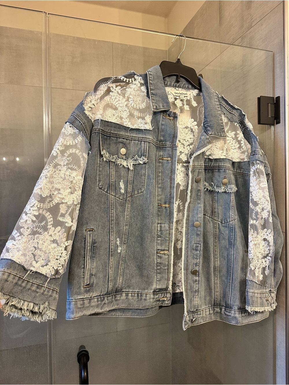 Denim Lace Jacket
